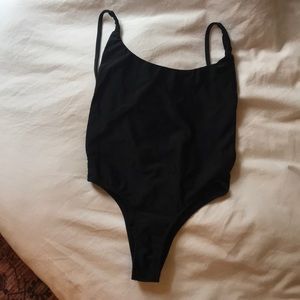 CANTIK SWIMWEAR HIGH RISE BLACK ONE PIECE